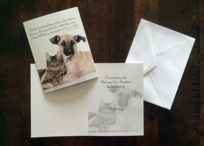 Dog & Cat Memorial Card