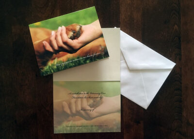 Dog Paw Sympathy Cards Pack of 50